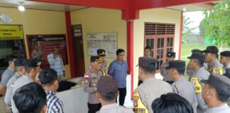 Wakapolres Natuna Memastikan Kesiapan Polsek Bunguran Barat Menjelang Pemilu 2024