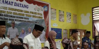 Meski Diguyur Hujan, Peresmian Gedung UPTD SDN 03 Talang Anau Berlangsung Meriah