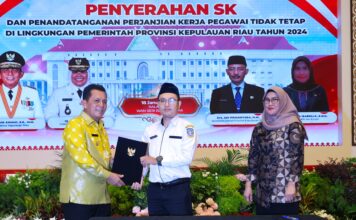 1.784 PTT Pemprov Kepri Terima Perpanjangan Kontrak, Gubernur Ansar Ingatkan Perkuat Etos Kerja