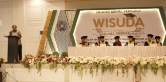 Wakil Bupati Asahan Ikuti Prosesi Sidang Senat Terbuka Wisuda Sarjana Angkatan X STIE MA