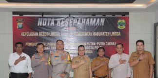 Polres Lingga dan Pemkab Lingga Teken MoU Pembinaan Serta Pelatihan Putra Putri Daerah untuk Penerimaan Polri Tahun 2024