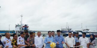 Bupati Natuna Bersama Gubernur Kepri Resmikan Pelabuhan Pengumpan Regional Penagi