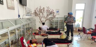 Dukung Ketersediaan Darah di RSUD, Personel Polres Natuna Ikut Aksi Donor Darah