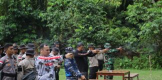 Tingkatkan Kemampuan Menembak, Polres Kepulauan Anambas Gelar Lakatpuan
