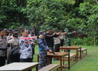 Tingkatkan Kemampuan Menembak, Polres Kepulauan Anambas Gelar Lakatpuan