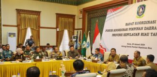 Gubernur Ansar Pimpin Rapat Forkopimda Bahas Persiapan Pemilu 14 Februari