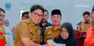 Pj Bupati Buteng Andi Yusuf Salurkan Bantuan Beras CPP di Kecamatan Sangia Wambulu