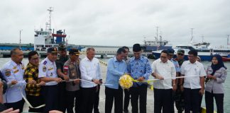 Ketua DPRD Natuna Daeng Amhar Hadiri Peresmian Operasional Pelabuhan Pengumpan Regional Penagi