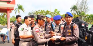 Polres Natuna Kawal Logistik Pemilu Menuju Beberapa Pulau