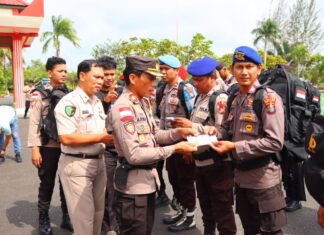 Polres Natuna Kawal Logistik Pemilu Menuju Beberapa Pulau