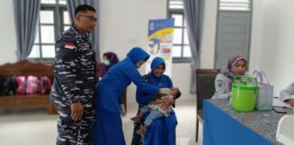 Kegiatan Rutin Posyandu Arung Samudera Lanal Ranai