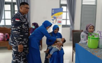 Kegiatan Rutin Posyandu Arung Samudera Lanal Ranai