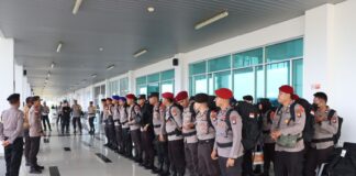 Tim Pengawas Operasi, Pamatwil dan 30 Personil BKO Polda Kepri Bantu Pengamanan Pemilu di Polres Natuna