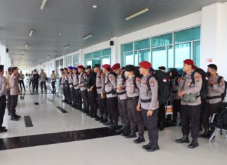 Tim Pengawas Operasi, Pamatwil dan 30 Personil BKO Polda Kepri Bantu Pengamanan Pemilu di Polres Natuna