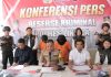 Polres Lingga Gelar Konferensi Pers Ungkap Kasus Tindak Pidana Pencabulan dan Pornografi