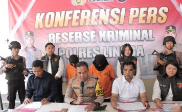 Polres Lingga Gelar Konferensi Pers Ungkap Kasus Tindak Pidana Pencabulan dan Pornografi