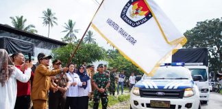 Dilepas Bupati Eka Putra, Logistik Pemilu 2024 Meluncur ke Pelosok Nagari