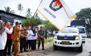Dilepas Bupati Eka Putra, Logistik Pemilu 2024 Meluncur ke Pelosok Nagari