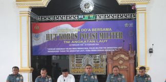 Lanal Lhokseumawe Laksanakan Doa Bersama Sambut HUT Ke-78 Pomal