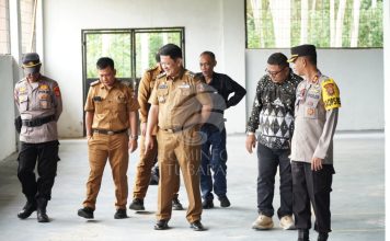 Bupati Tinjau Kesiapan Lokasi Rapat Pleno Tingkat Kabupaten Tubaba