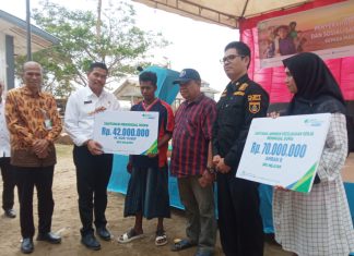 Dua Ahli Waris Nelayan di Lhokseumawe Dapat Santunan Dari BPJS Ketenagakerjaan