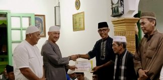 Wakil Bupati Natuna dan Rombongan Gelar Safari Ramadan di Masjid Addinur Irsyad
