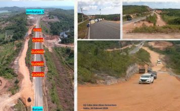 BP Batam Perbaiki Jalan Trans Barelang Bukit Bismillah