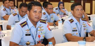 Komandan Lanud Raden Sadjad Natuna Ikuti Rapim TNI AU 2024