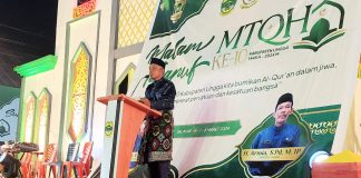 Hadiri Malam Ta’aruf MTQH Tingkat Kabupaten Lingga Ke-X, Ini Pesan Asisten I Jumadi