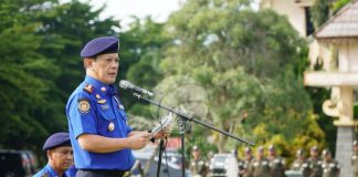 Pj Bupati Tubaba Pimpin Upacara Peringatan HUT Ke-105 Damkar