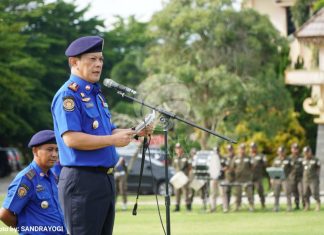 Pj Bupati Tubaba Pimpin Upacara Peringatan HUT Ke-105 Damkar