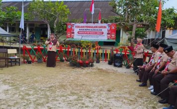 Gugus Depan SMP Negeri 2 Singkep Gelar Penilaian Pramuka Penggalang Garuda