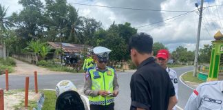 Operasi Keselamatan Seligi 2024, Polres Lingga Berikan Imbauan Kepada Pengguna Jalan