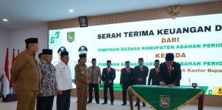 Bupati Asahan Lantik Pimpinan Baznas Kabupaten Asahan Periode 2024-2029