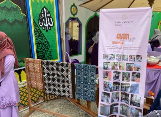 Batik Mangrove Meriahkan Stand Bazar Kecamatan Jemaja Timur di MTQH Ke VIII Anambas