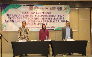 35 PPK Tipe C BP Batam Ikuti Pelatihan Kompetensi PBJP