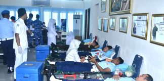Sambut HUT Ke-78 TNI AU, Lanud RSA Natuna Gelar Pengobatan Gratis, Sunatan Massal dan Donor Darah