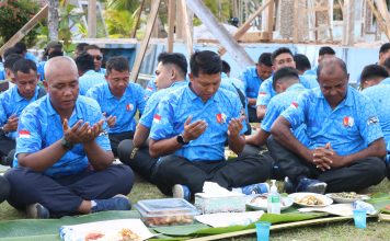 Sambut Ramadhan Lanud RSA Natuna Gelar Tradisi Padusan