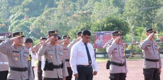 Polres Lingga Gelar Upacara Hari Kesadaran Nasional dan Prosesi PTDH Personel Melanggar Kode Etik