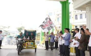 Bupati Safaruddin Launching Program Becak Wisata Besutan BAZNas