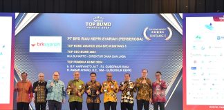 Gubernur Kepri H. Ansar Ahmad Kembali Raih Penghargaan TOP Pembina BUMD 2024