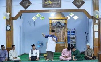 Safari Ramadhan, Bupati Lingga Kunjungi Masjid Al Muhajirin Desa Pulau Batang