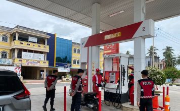 Ciptakan Rasa Aman Cegah Kecurangan, Polres Natuna Patroli di SPBU