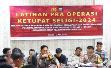 Polres Natuna Gelar Latpraops Ketupat Seligi 2024