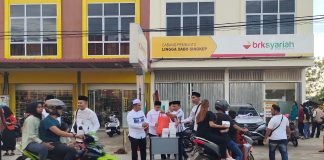 Peringati HUT Ke-58, BRK Syariah Capem Lingga Dabo Singkep Berbagi Kebaikan