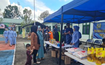 Sambut Lebaran Idul Fitri, Lanud RSA Natuna Gelar Bazar Murah TNI Bagi Prajurit dan Masyarakat
