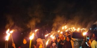 Pawai Gema Takbir Idul Fitri di Desa Batu Gajah Berlangsung Meriah