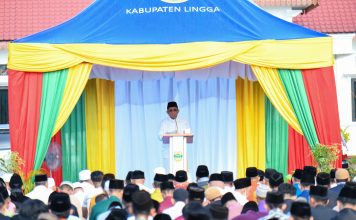 Gubernur Ansar Khatib ‘Idul Fitri 1445 H di Daik Lingga, Anak Kepri Wajib Berbakti Kepada Kedua Orang Tua