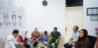 Danlanud RHF dan Wakil Bupati Bintan Silaturahmi ke Kediaman Ketua PWI Kepri