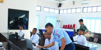 Memilih Prajurit TNI AU Tangguh, Casis Bintara Lanud RSA Natuna Jalani Tes Psikologi